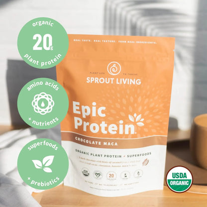 Proteina Vegetal Epic Protein 500g Sabor Natural Superalimentos Y Prebioticos