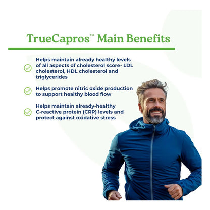 True Capros Amla Extracto Polifenol Antioxidante 60 Cápsulas Vegano Salud Cardiovascular