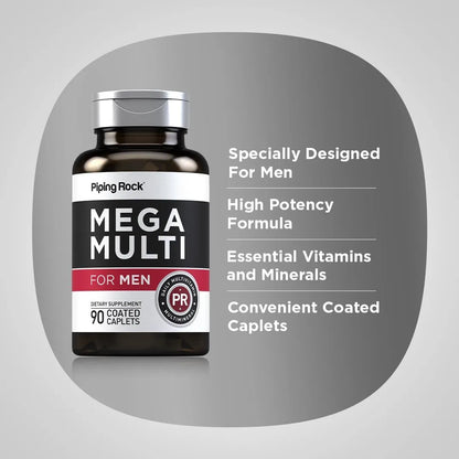 Multivitaminico Para Hombres 90 Capsulas Con Vitamina D Zinc Y Palma Enana