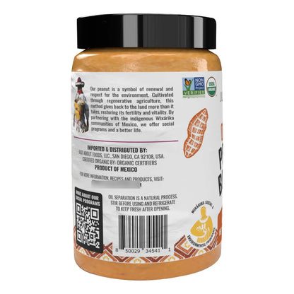 Mantequilla De Maní Cremosa Orgánica Keto Sin Azúcar 454g