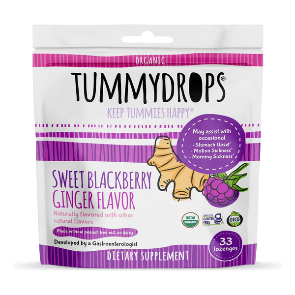 Dulce De Moras Orgánicas Con Jengibre Tummydrops 60ml Alivio Digestivo Natural