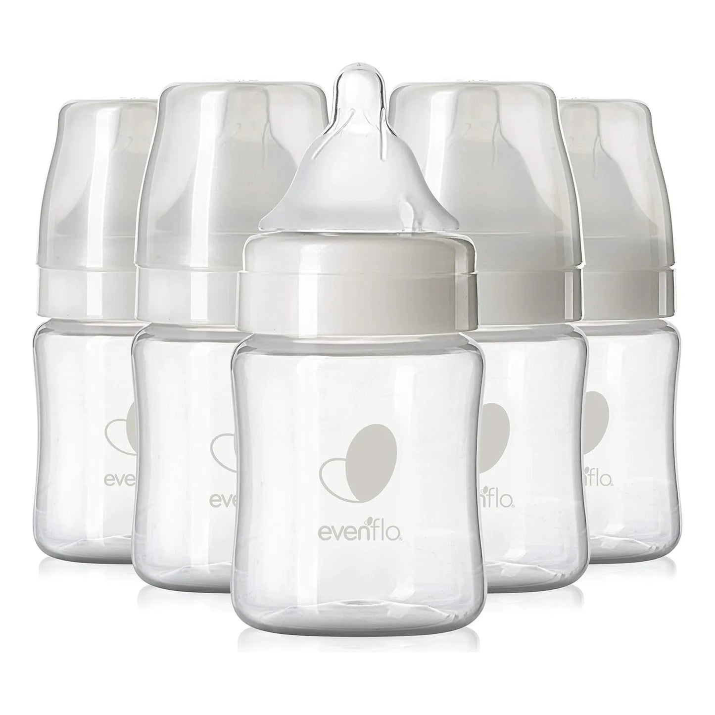 Biberones De Cuello Ancho 5 Onzas Evenflo Alimentación Saludable Para Bebés