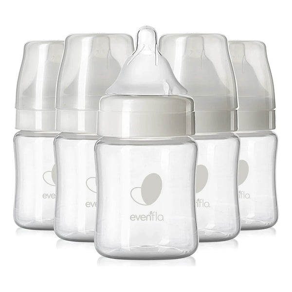 Biberones De Cuello Ancho 5 Onzas Evenflo Alimentación Saludable Para Bebés