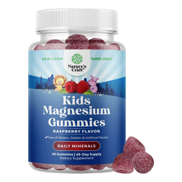 Gomitas Relajantes De Magnesio Para Niños Sabor Delicioso 85 Mg Por Porción