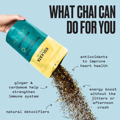 Combo Kolkata Chai Masala Y Rose Chai 40 Tazas Té Premium Especias Natural