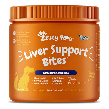 Suplemento Hepatico Para Perros Con Cardo Mariano Y Curcuma Apoyo Higado Sano