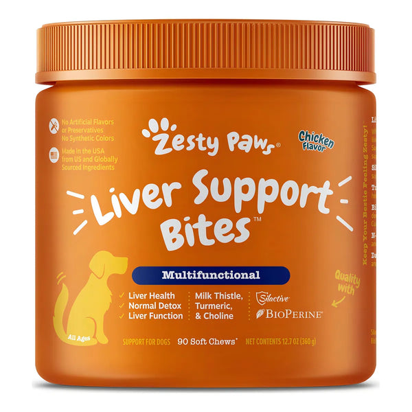 Suplemento Hepatico Para Perros Con Cardo Mariano Y Curcuma Apoyo Higado Sano