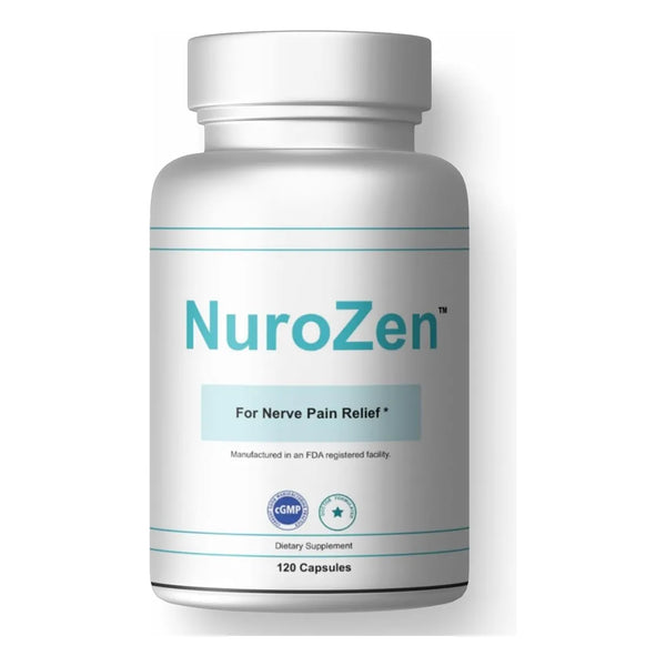Suplemento NUROZEN 120 Cápsulas Salud Nerviosa MSM Ácido Alfa Lipoico Vitaminas B Cúrcuma