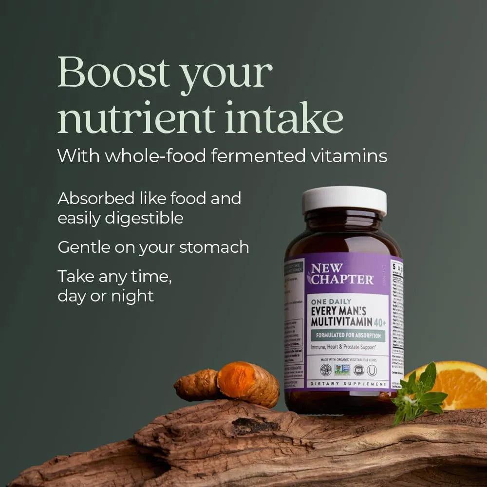 Tabletas Multivitamínicas Diarias Hombres 40+ Energía E Inmunidad