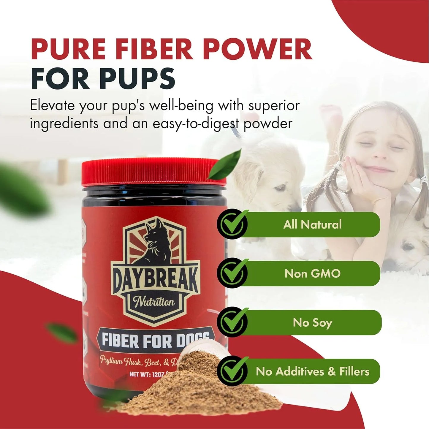 Suplemento De Fibra Natural Para Perros Con Psyllium Y Prebióticos Alivia Estreñimiento Y Diarrea