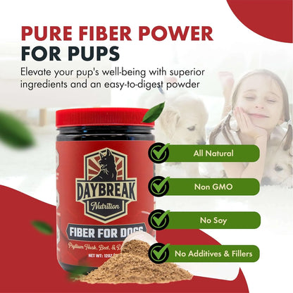 Suplemento De Fibra Natural Para Perros Con Psyllium Y Prebióticos Alivia Estreñimiento Y Diarrea