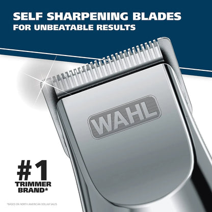 Recortadora Wahl Groomsman 5622 Recargable Para Barba Y Nariz Con 8 Peines