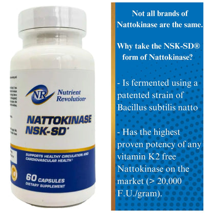 Nattoquinasa NSK SD 90 Capsulas 20000 FU Apoyo Cardiovascular