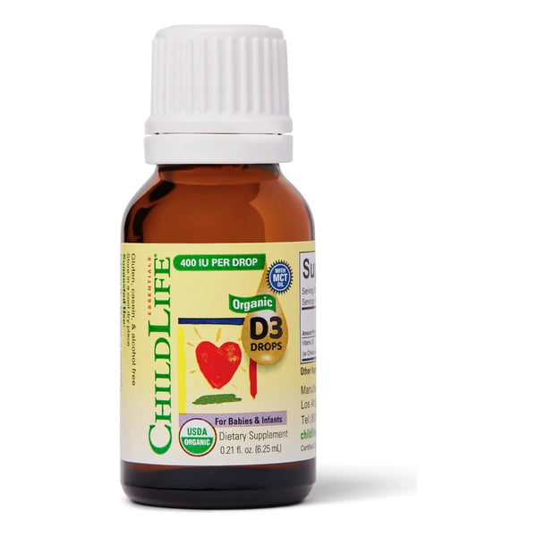Gotas Organicas Vitamina D3 Para Bebes 400 Ui Childlife Essentials Huesos Fuertes Sistema Inmunologico