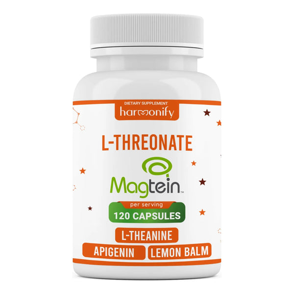 Magnesio L Treonato Con L Teanina 1400 Mg 120 Cápsulas Vegetales Alta Absorción