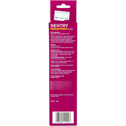 Sentry Pet Care Alivio De Bolas De Pelo Para Gatos Sabor Malta 4.4 Onzas