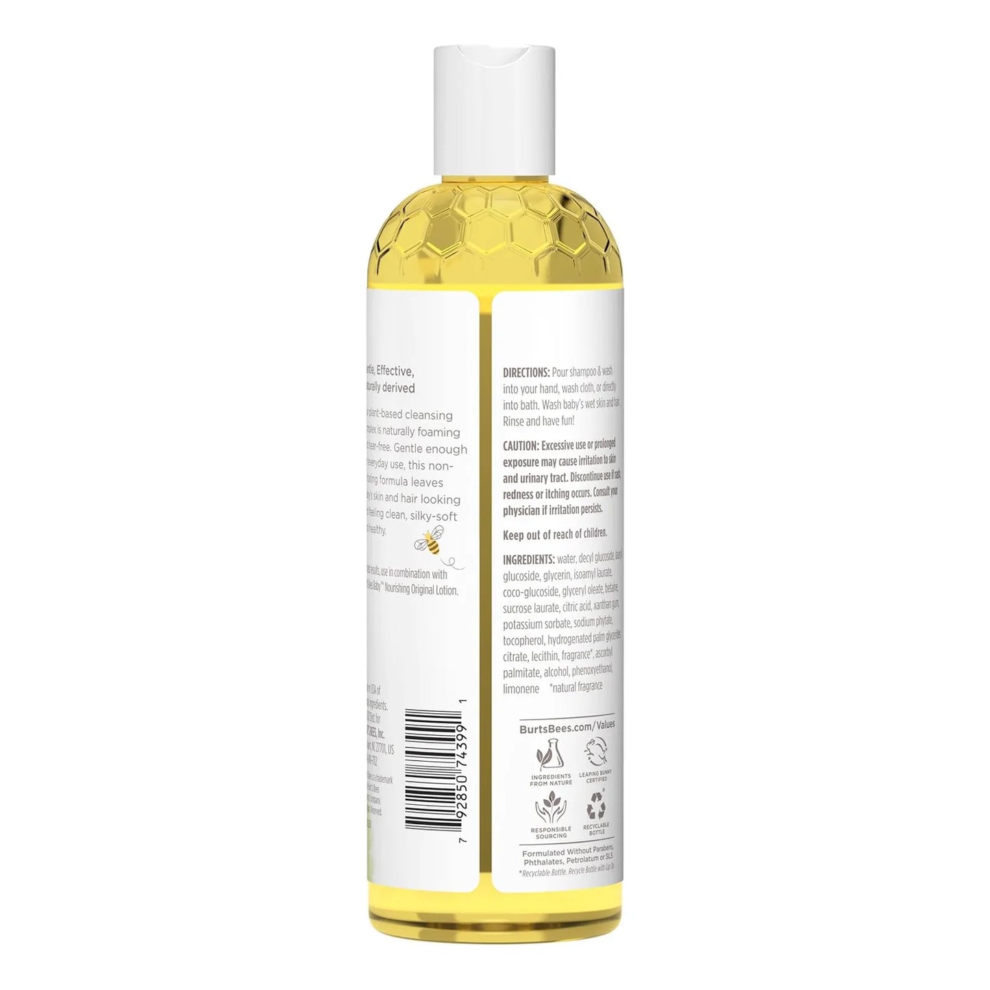 Champú Burt S Bees Bebé Pack X3 Fórmula Natural Sin Lágrimas 350 Ml