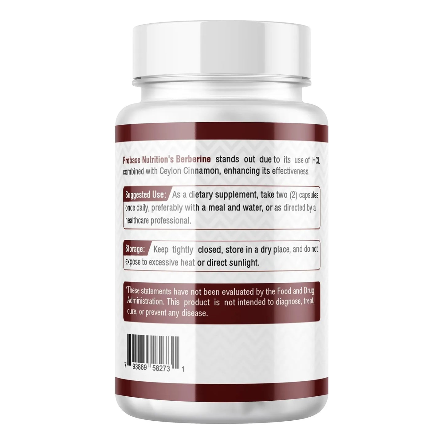 Berberina 1200mg Con Extracto De Canela 120 Cápsulas Vegano Sin Gluten