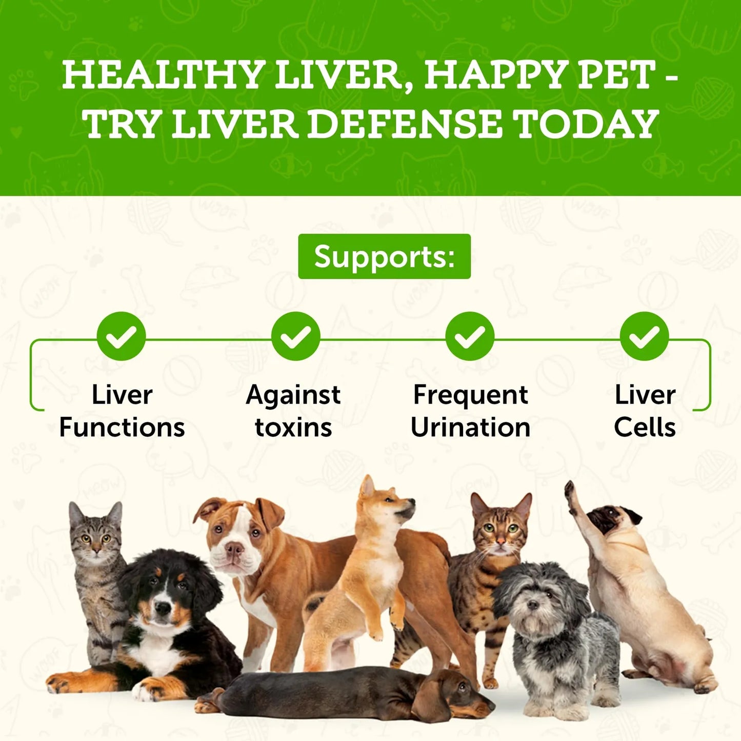 Liver Defense Soporte Hepático Para Perros Y Gatos 60ml Promueve Función Hepática Saludable
