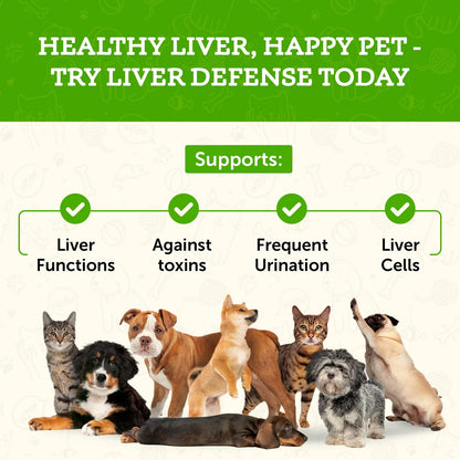 Liver Defense Soporte Hepático Para Perros Y Gatos 60ml Promueve Función Hepática Saludable