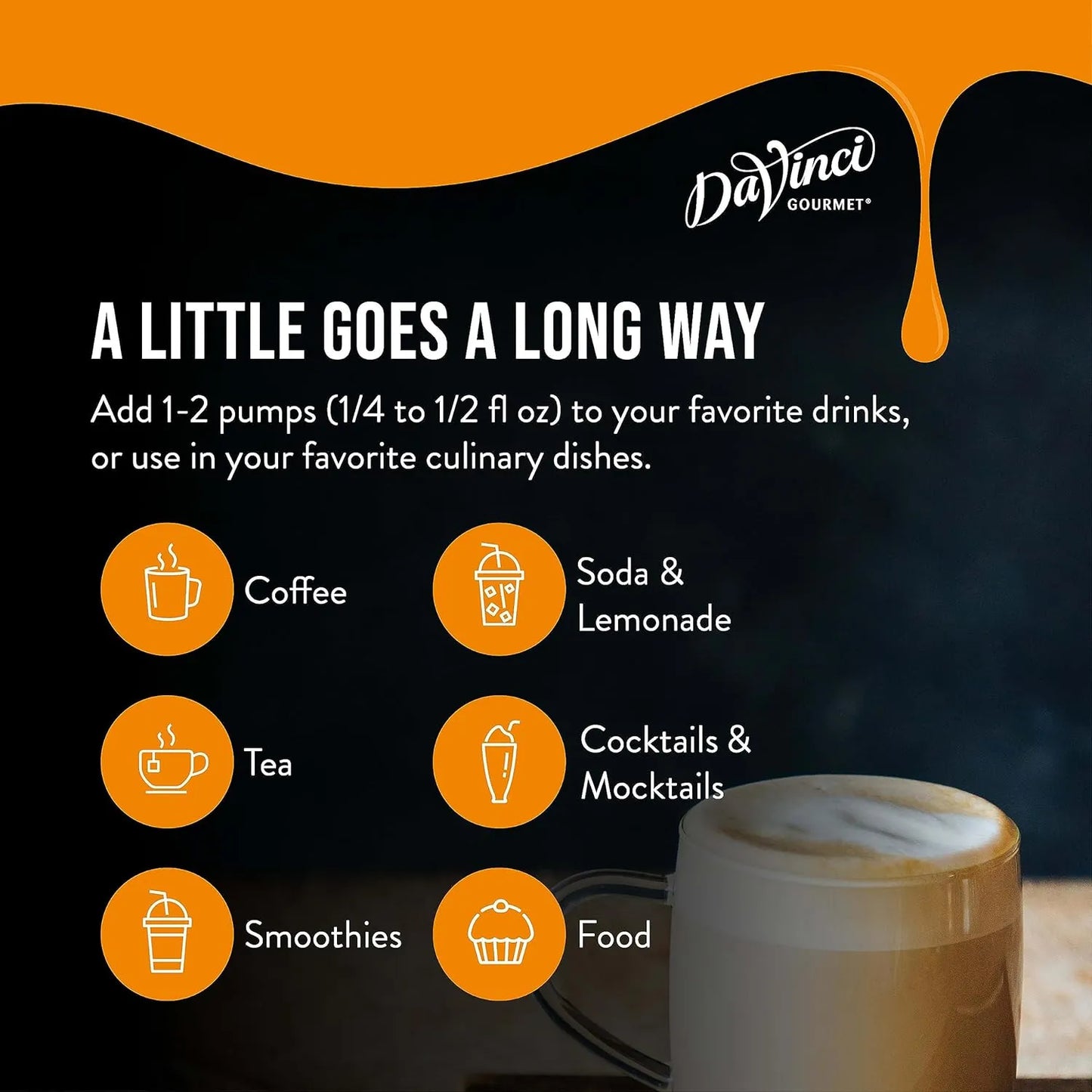 Jarabe Piña Colada DaVinci Gourmet 750 Ml Sabor Premium Para Bebidas Y Postres