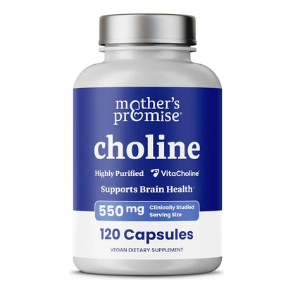 Suplemento De Colina 550 Mg VitaCholine Para Desarrollo Cerebral Del Bebé Y Función Cognitiva
