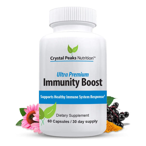 Capsulas De Apoyo Inmunologico Con Sauco Vitamina C Equinacea 60 Cápsulas Veganas