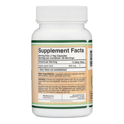 Acido Alfa Lipoico 600 Mg 60cap - Imagen 2