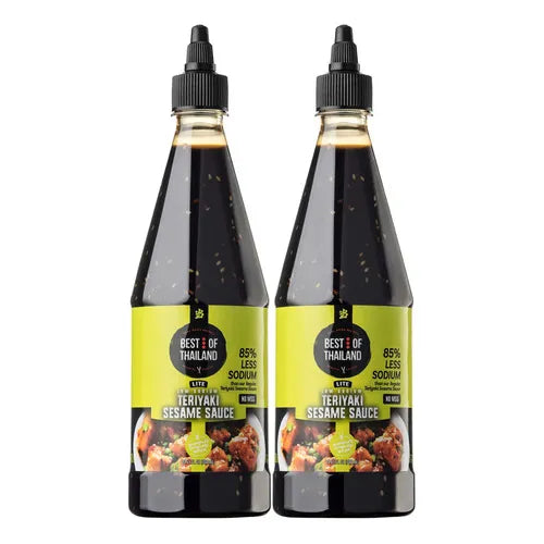 Salsa Teriyaki De Sesamo Lite Baja En Sodio Vegana Sin Gluten 2 Lb