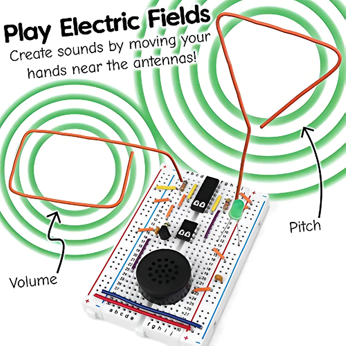 Microkits Kit De Electronica Theremin Crea Musica Con Tus Manos
