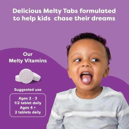 Multivitamínico Infantil Con Hierro Vitaminas D3 K2 60 Tabletas Sabor Naranja