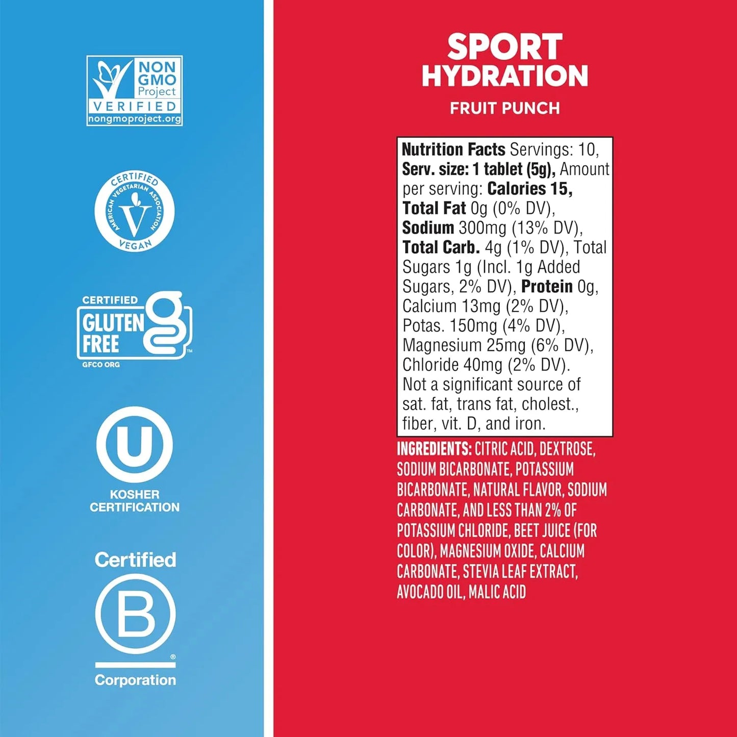 Nuun Sport Tabletas Electrolitos Hidratacion 80 Porciones Sabor Frutas