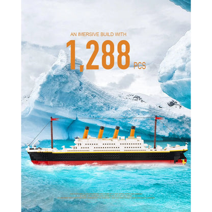 Juego De Construccion Titanic 1288 Piezas Mini Bloques Para Adultos Y Ninos