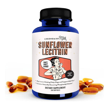 Lecitina De Girasol 1200 Mg Lactancia Cápsulas Blandas Legendairy Milk