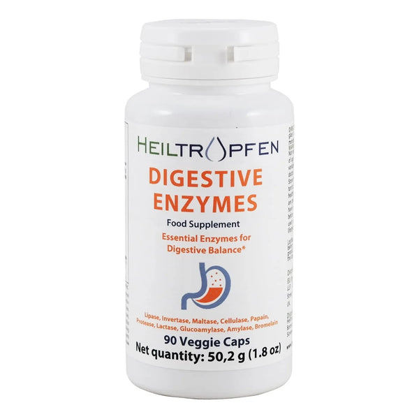 Enzimas Digestivas 90 Cápsulas Vegetales Suplemento Para Mejorar La Digestión