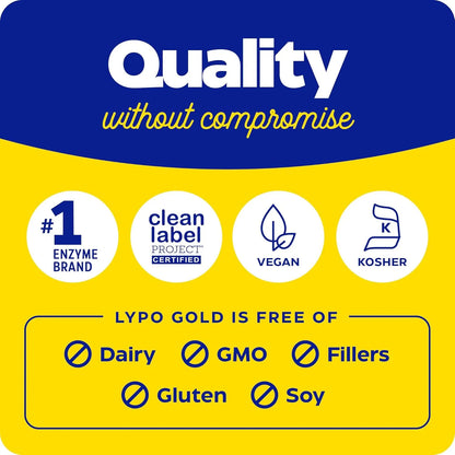 Enzimas Digestivas Lypo Gold Alivio Rapido De Gases Y Hinchazon 120 Capsulas