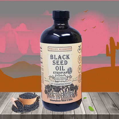 Aceite De Semilla Negra 16 Onzas Prensado En Frio 3 Veces Mas Timoquinona Puro Y Natural