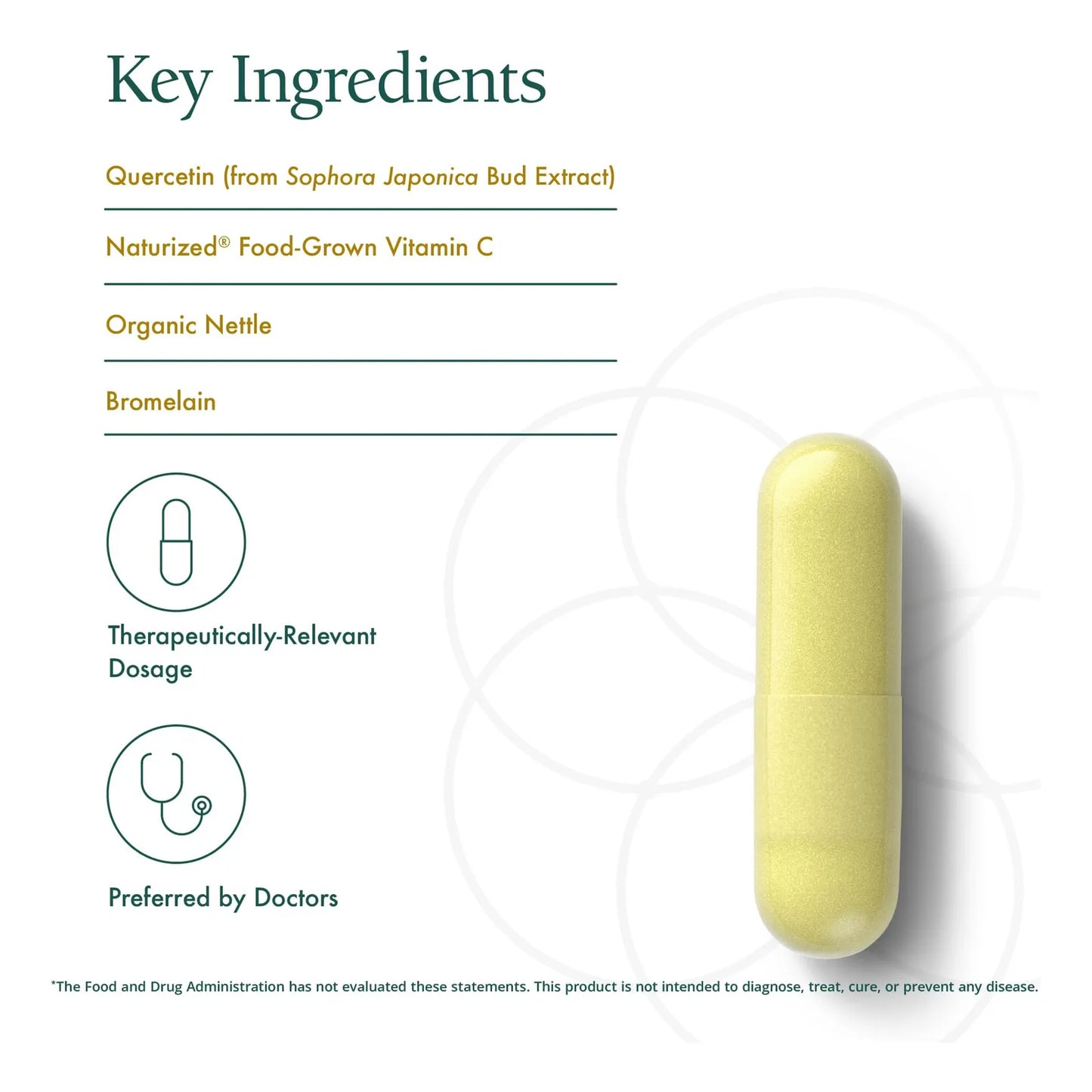 Suplemento Quercetina Plus Con Bromelina Vitamina C Y Hoja De Ortiga 90 Capsulas