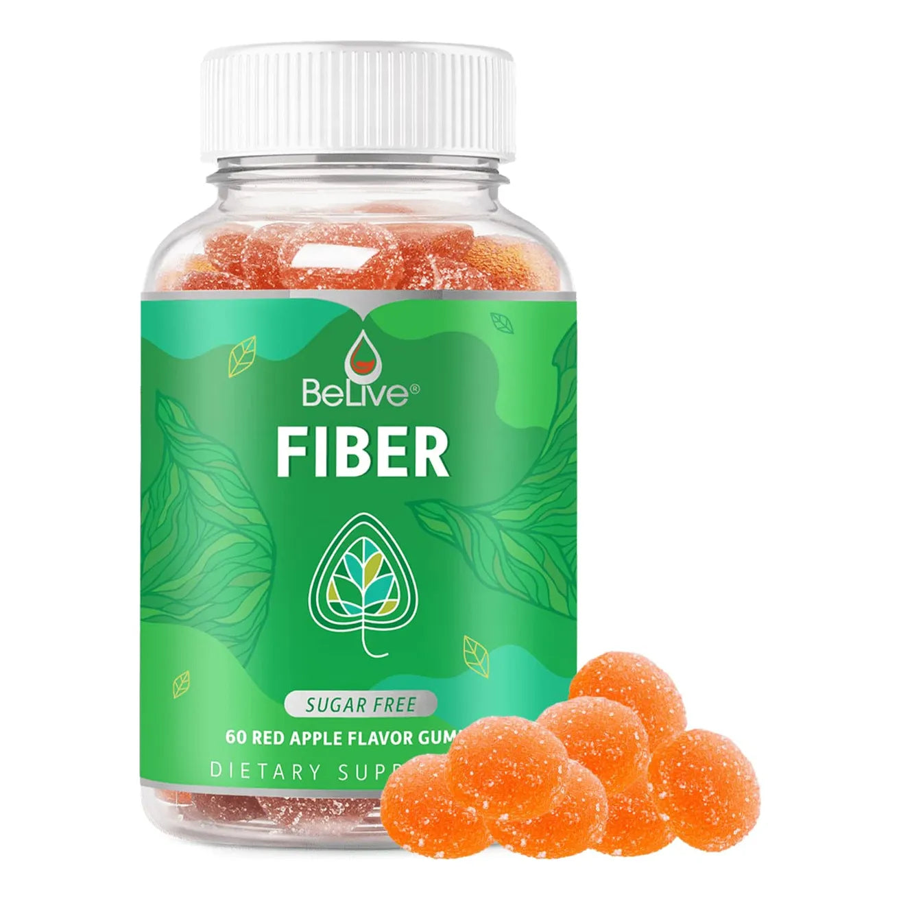 Gomitas De Fibra Prebiótica Con Raíz De Achicoria E Inulina Para Digestión Y Salud Intestinal