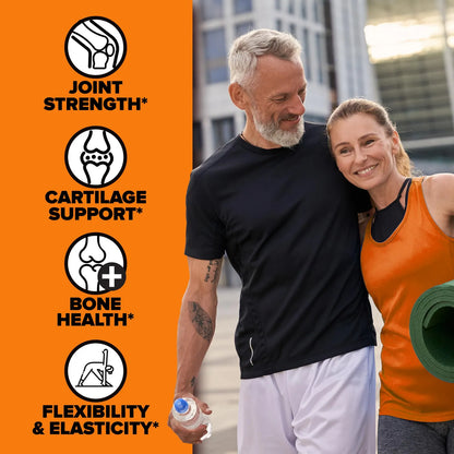 Elastijoint Polvo Soporte Articulaciones Glucosamina Condroitina MSM Colageno Sabor Naranja 30 Porciones