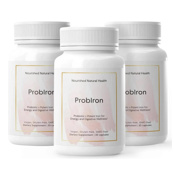 Probiótico Hierro Mujer Energía Bienestar Digestivo Vitamina C Cobre Vegano 90 Cápsulas