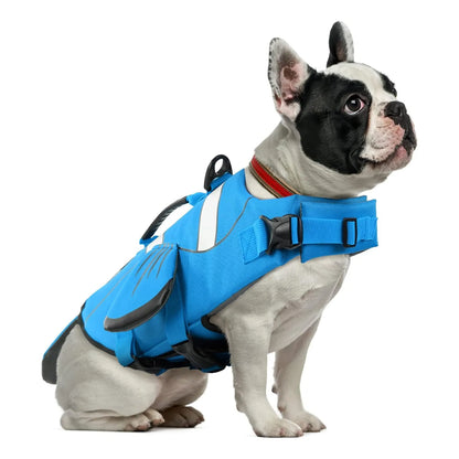 Chaleco Salvavidas Para Perros Ajustable Alta Visibilidad Flotacion Superior