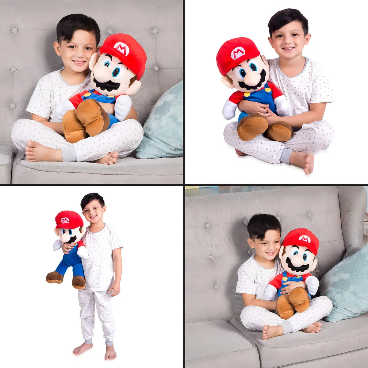 Almohada De Peluche Super Mario Franco Kids Bedding Decoración Infantil Suave