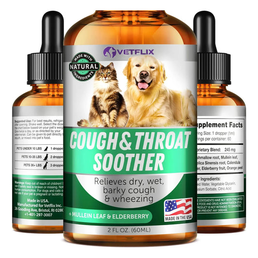 Tratamiento Tos Perrera Perros Gatos Hoja Gordo Saúco Alivio Natural