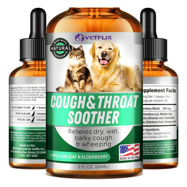 Tratamiento Tos Perrera Perros Gatos Hoja Gordo Saúco Alivio Natural