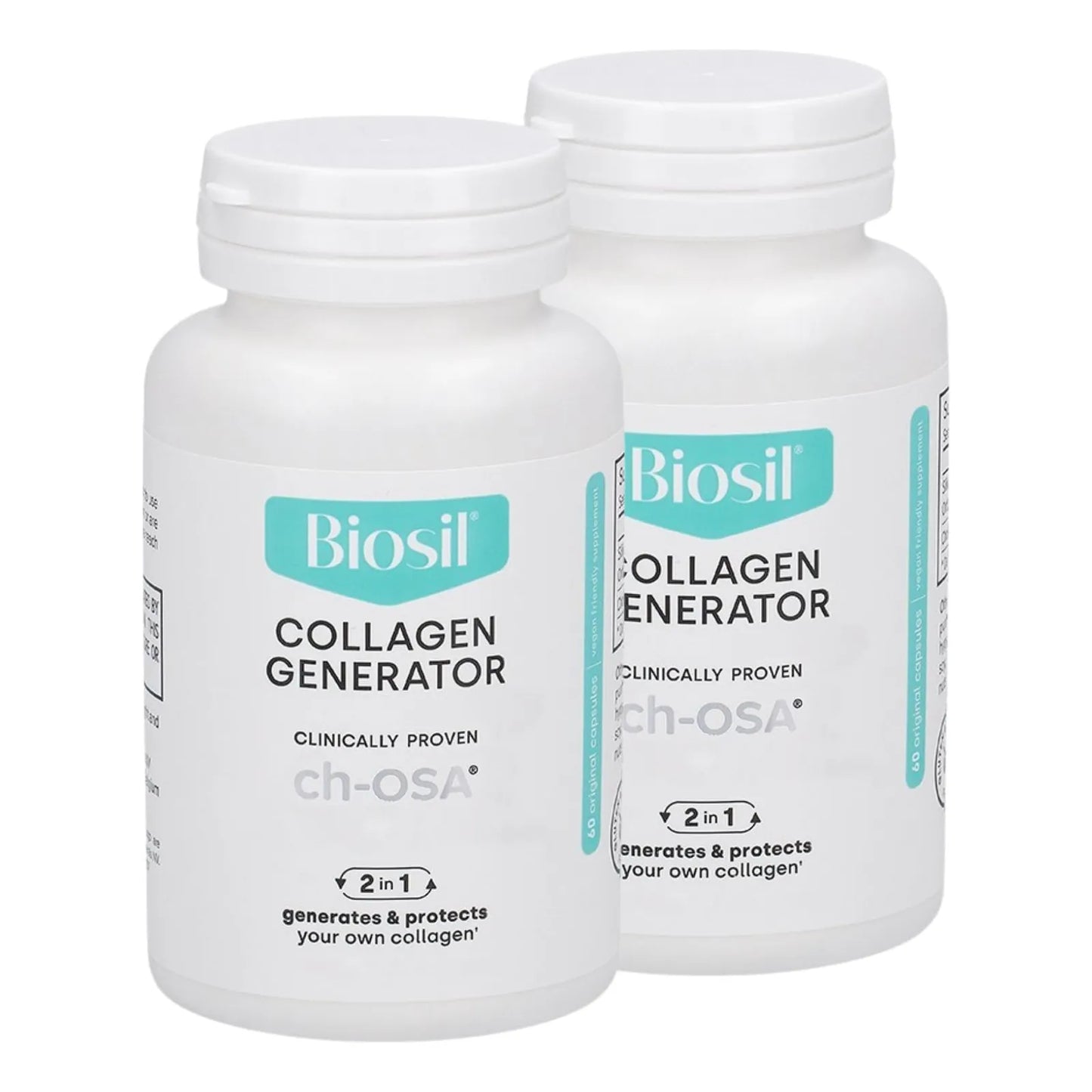 Generador De Colágeno 60 Cápsulas Complejo Patentado Ch Osa Piel Cabello Uñas