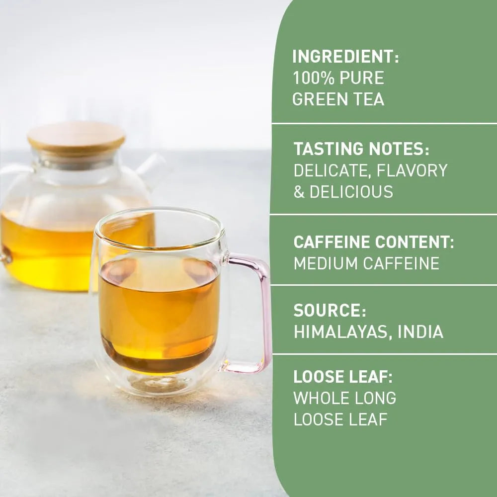 Handpick Bolsas De Té Verde Orgánico 100 Unidades Energía Natural Y Antioxidantes