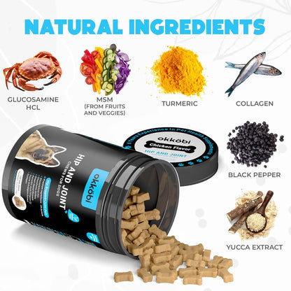 Masticables Glucosamina HCL Para Perros Alivio Articular Sabor Pollo 150 Unidades