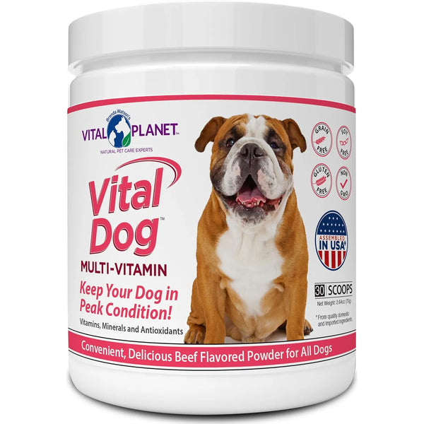 Multivitaminico En Polvo Para Perros Vital Dog Salud Diaria Vitaminas Minerales