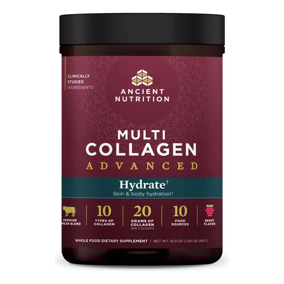 Proteína Multi Colágeno Hidratante Sabor Berry 30 Porciones Hidratación Profunda